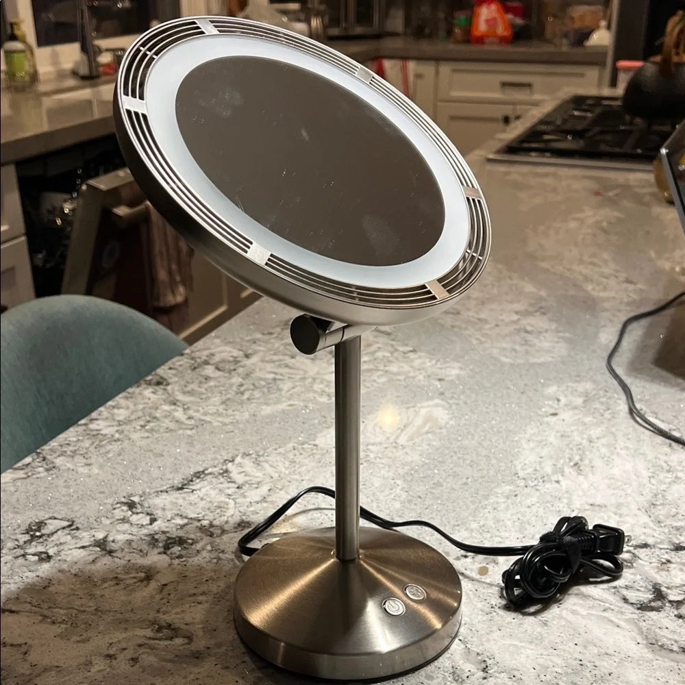 CONAIR Stainless Steel LED Vanity MIRROR & FAN